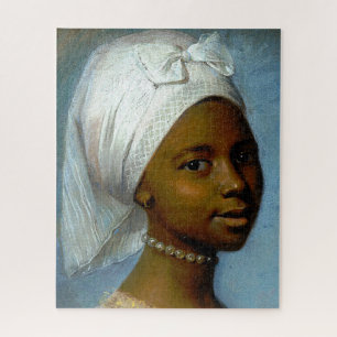 Portrait of a Young Black Woman Classic Art Jigsaw Puzzle