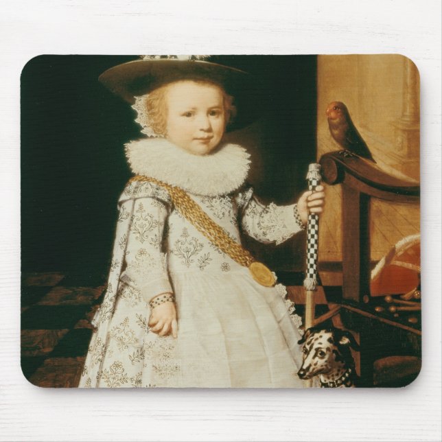 Portrait of a Young Boy Mouse Pad (Front)