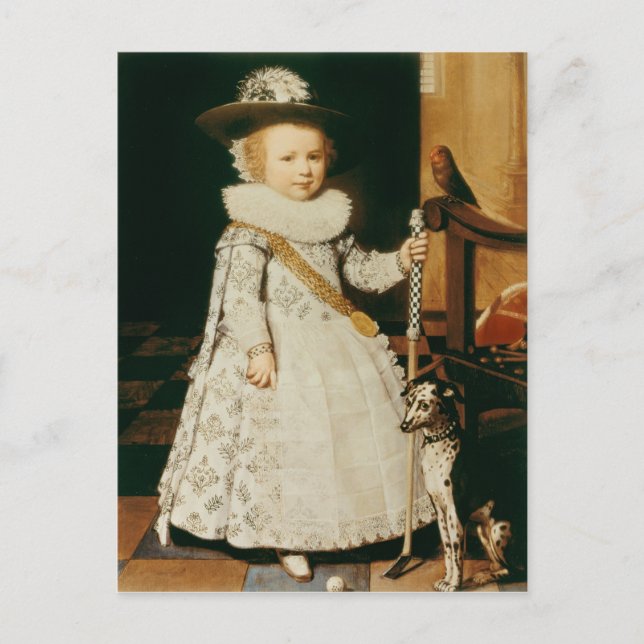 Portrait of a Young Boy Postcard (Front)