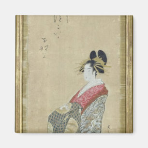 Portrait of a young courtesan magnet