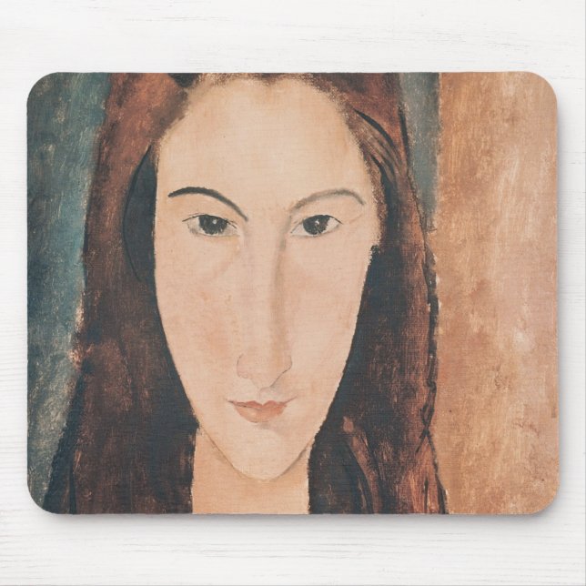 Portrait of a Young Girl Mouse Pad (Front)