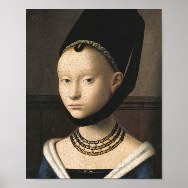 Portrait Of A Young Girl - Petrus Christus Poster (Front)