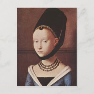 Portrait of a Young Girl Postcard
