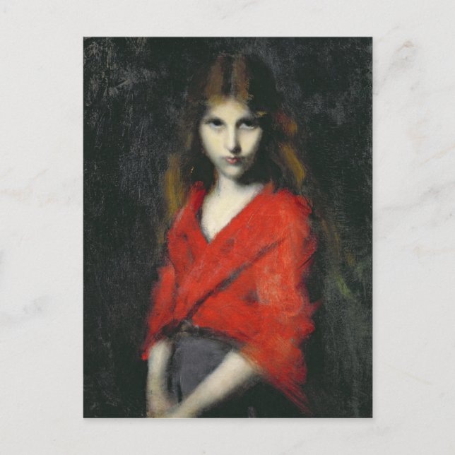 Portrait of a Young Girl, The Shiverer Postcard (Front)