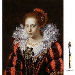 Portrait of a Young Lady (1620), Paulus Moreelse Tissue Paper