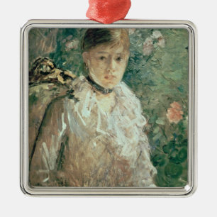 Portrait of a Young Lady Metal Ornament