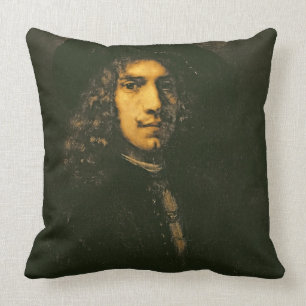 Portrait of a Young Man, 1658 (oil on canvas) Throw Pillow