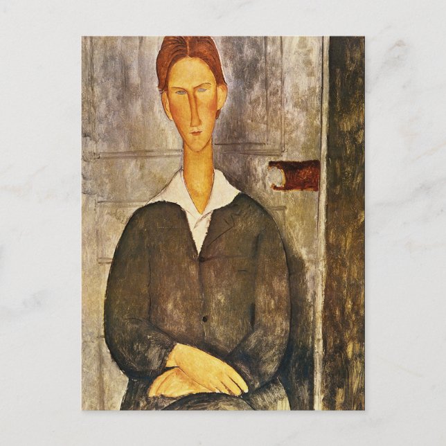Portrait of a Young Man - Amedeo Modigliani Postcard (Front)