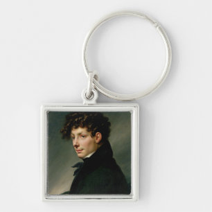 Portrait of a Young Man as a Hunter, 1811 Keychain