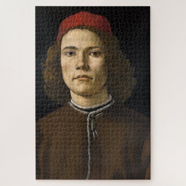 Portrait of a Young Man (by Sandro Botticelli) Jigsaw Puzzle (Vertical)