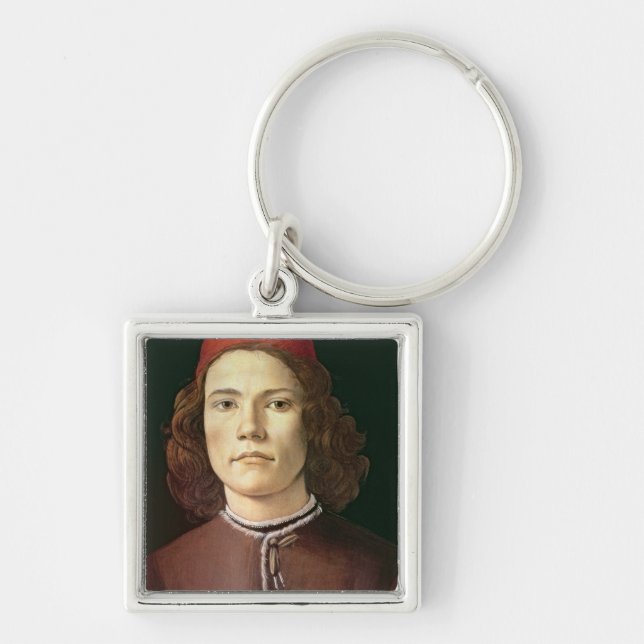 Portrait of a Young Man, c.1480-85 Keychain (Front)