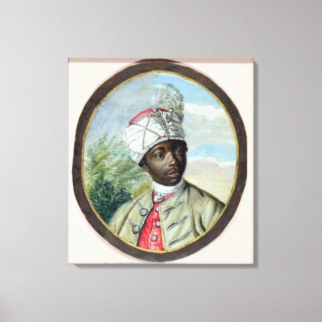 Portrait of a Young Man (w/c and bodycolour on vel Canvas Print (Front)