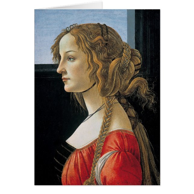 Portrait of a Young Woman by Botticelli (Front)