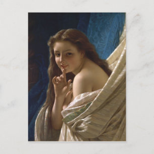 Portrait of a Young Woman by Pierre Auguste Cot Postcard