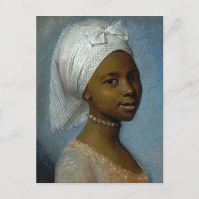 Portrait of a young woman postcard (Front)