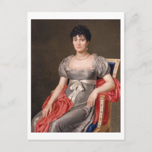 Portrait of a Young Woman Seated Three-Quarter Len Postcard