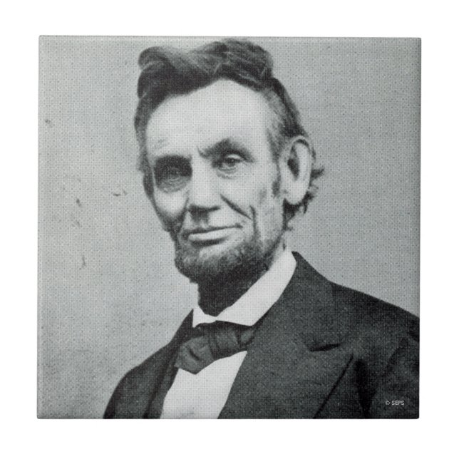 Portrait of Abe Lincoln 1 Tile (Front)