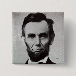 Portrait of Abe Lincoln 2 Inch Square Button