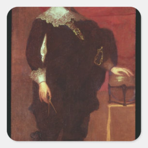 Portrait of Abel Janszoon Tasman Square Sticker