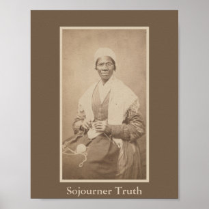 Portrait of Abolitionist Sojourner Truth Poster