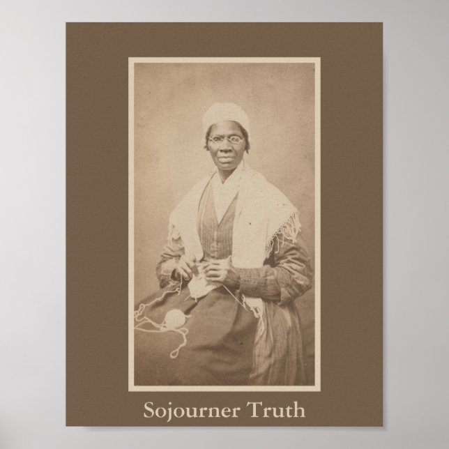 Portrait of Abolitionist Sojourner Truth Poster (Front)