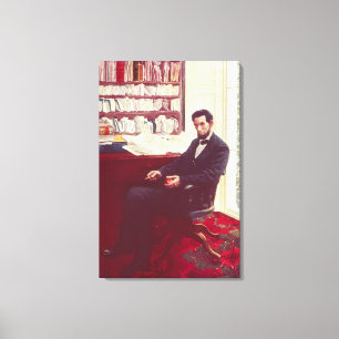 Portrait of Abraham Lincoln Canvas Print
