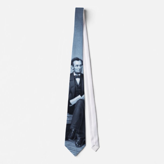 "Portrait of Abraham Lincoln" selenium tint tie (Front)