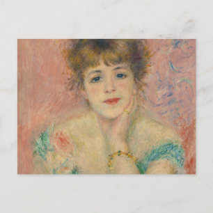 Portrait of Actress Jeanne Samary, Auguste Renoir Postcard
