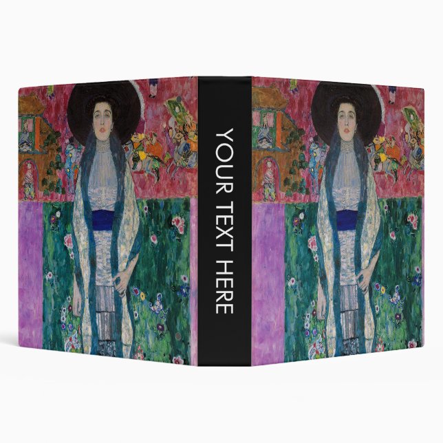 Portrait of Adele Bloch Bauer, Gustav Klimt Binder (Background)