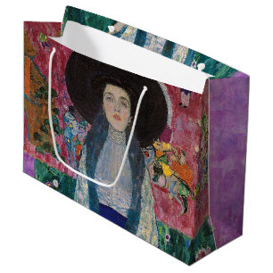 Portrait of Adele Bloch Bauer, Gustav Klimt Large Gift Bag