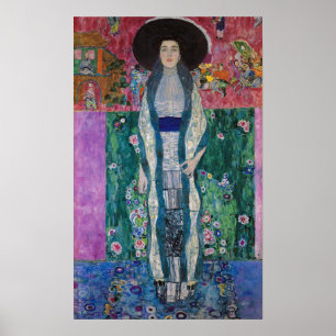 Portrait of Adele Bloch Bauer, Gustav Klimt Poster