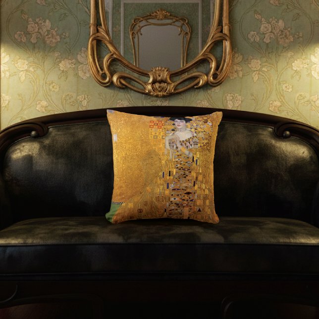Portrait of Adele Bloch-Bauer Gustav Klimt Throw Pillow (Creator Uploaded)
