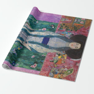 Portrait of Adele Bloch Bauer, Gustav Klimt Wrapping Paper