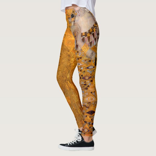 Portrait of Adele Bloch-Bauer I, 1907 by Klimt Leggings (Left)