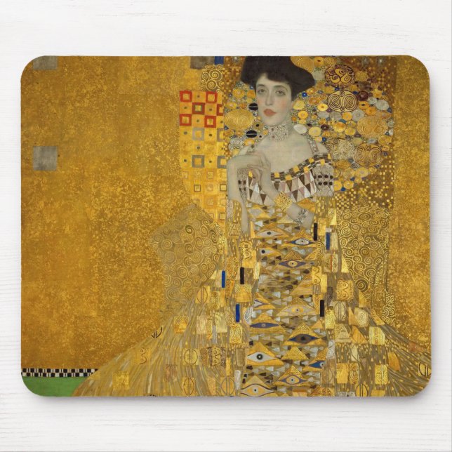 Portrait of Adele Bloch-Bauer I by Gustav Klimt Mouse Pad (Front)