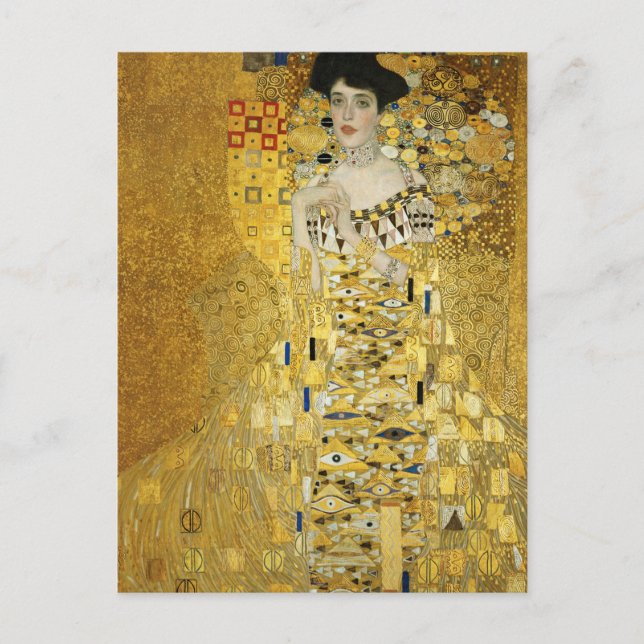 Portrait of Adele Bloch-Bauer I by Gustav Klimt Po Postcard (Front)