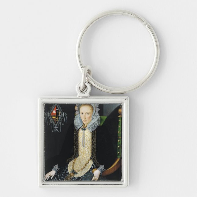 Portrait of Adriana van Nesse, 1611 Keychain (Front)