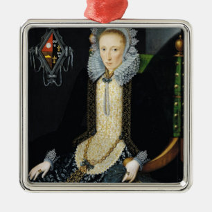 Portrait of Adriana van Nesse, 1611 Metal Ornament