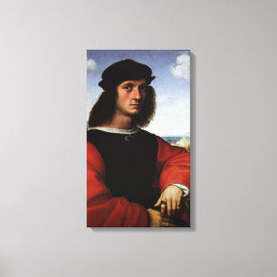 Portrait of Agnolo Doni by Raphael Sanzio Canvas Print