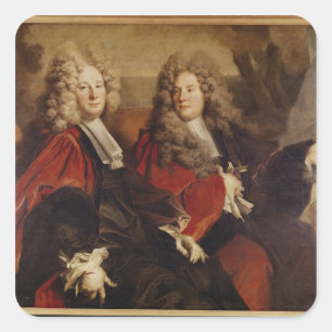 Portrait of Alderman Hugues Desnots Square Sticker