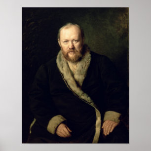 Portrait of Aleksandr Ostrovsky  1871 Poster