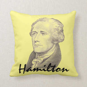 Portrait of Alexander Hamilton Throw Pillow