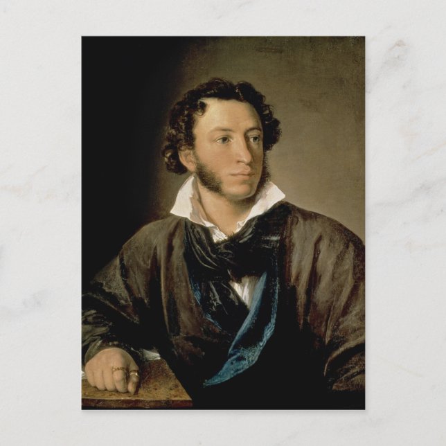Portrait of Alexander Pushkin Postcard (Front)