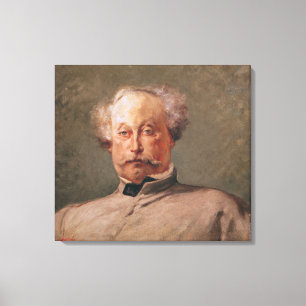 Portrait of Alexandre Dumas fils Canvas Print