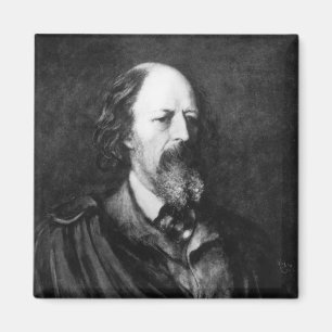 Portrait of Alfred, Lord Tennyson c.1860s Magnet