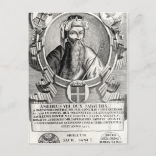 Portrait of Amedee VIII Le Pacifique Postcard