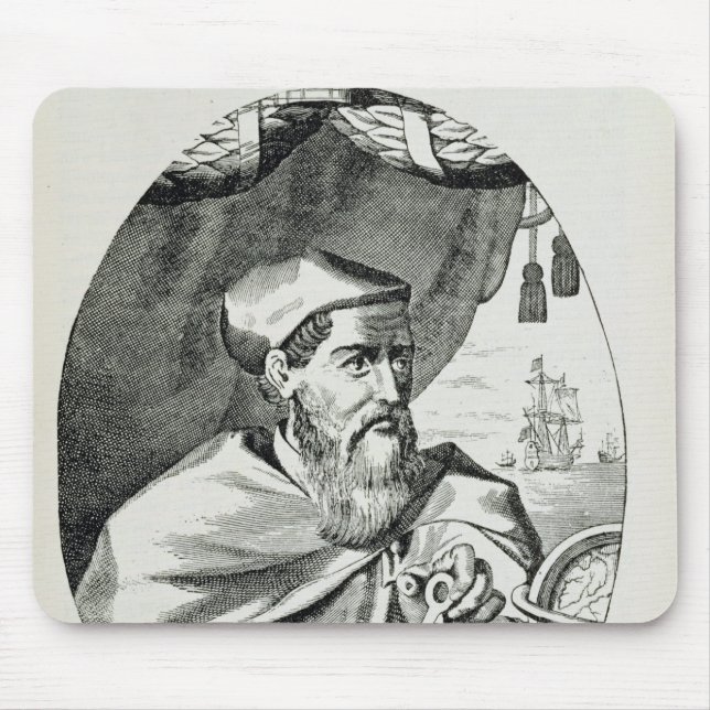 Portrait of Amerigo Vespucci Mouse Pad (Front)