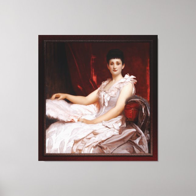 Portrait Of Amy Augusta, Lady Coleridge Canvas Print (Front)