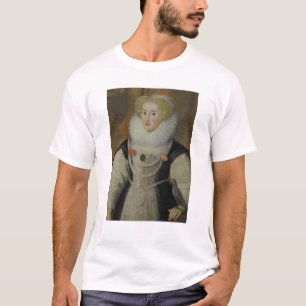 Portrait of an Elizabethan Lady with a Parrot T-Shirt