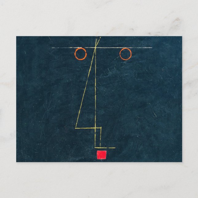 Portrait of an Equilibrist, 1927 by Paul Klee Postcard (Front)